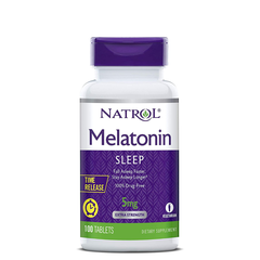 Hỗ trợ giấc ngủ ngon natrol melatonin sleep 5mg hộp 100 viên giúp ngủ sâu, ngon, tinh thần sảng khoái (ngậm)