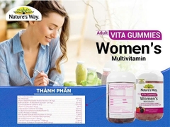 Nature’s Way Adult Vita Gummies Women’s Multivitamin – Bổ sung vitamin và khoáng chất cho phụ nữ trưởng thành