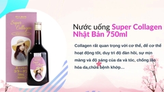 Nước uống bổ sung collagen Super Collagen Fuji Health Nhật Bản hỗ trợ làm đẹp da chai 720ml