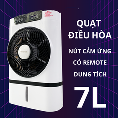 Quạt điều hòa hơi nước dung tích 7 lít tinawes kèm remote làm mát phòng 20m vuông