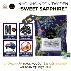 Nho Ngón Tay khô trên cành Little Gemz Sweet Sapphire Dried Grapes Clusters 30g