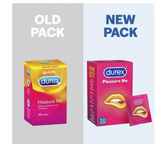lẻ 3 cái - Bao cao su gân gai Durex Pleasure Me