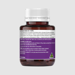 Viên nhai healthy care kids chewable zinc vitamin c bổ sung kẽm và vitamin c cho bé hộp 60 viên