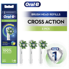Bộ 3 đầu bàn chải điện thay thế oral-b 3 brush cross action giúp sạch sâu mảng bám kẽ răng