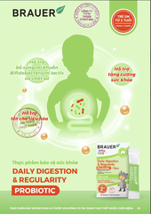 Thực phẩm bảo vệ sức khỏe Brauer Daily Digestion & Gegularity Probiotic
