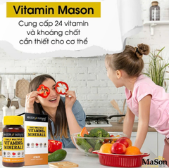 Viên vitamin và khoáng tổng hợp Mason Natural Daily Multiple Vitamins With Minerals 60 viên