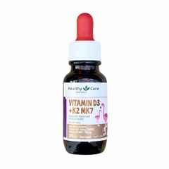 Siro hỗ trợ tăng chiều cao Vitamin D3 K2 MK7 Healthy Care cho trẻ sơ sinh 25ml
