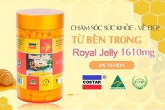 Sữa ong chúa costar royal jelly 1610mg giúp tăng cường sinh lực, làm đẹp da