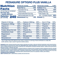 Thùng 24 chai sữa nước pediasure grow & gain immune support nội địa Mỹ tăng sức đề kháng vị vani 237ml