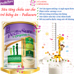 Sữa bột hữu cơ pediasure organic vanilla 800g cho bé 1-10 tuổi