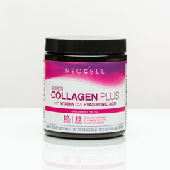 Collagen dạng bột neocell với vitamin c và acid hyaluronic hộp 195g giúp duy trì độ ẩm cho da khỏe mạnh