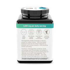 Viên uống nhân sâm ấn độ youtheory ashwagandha 1000mg giảm căng thẳng hộp 180 viên