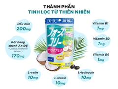 Viên uống Giảm cân DHC bổ sung dầu dừa hỗ trợ giảm cân an toàn và làm đẹp da 60 viên 30 ngày