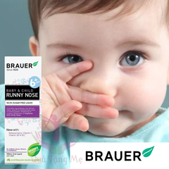 Siro giảm sổ mũi brauer runny nose cho bé từ 6 tháng chai 100ml