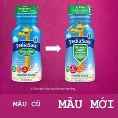 Sữa nước pediasure grow & gain with fiber chai 220ml thùng 24 chai bổ sung chất xơ