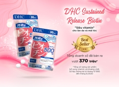 Viên uống bổ sung biotin ngăn ngừa rụng tóc DHC Sustained Release Biotin 30 ngày 30 viên