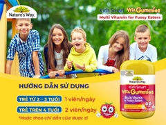 Nature's Way vita gummies multi vitamin For fussy eaters - vitamin tổng hợp dành cho bé biếng ăn