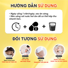 Viên Uống Sắt Cho Bà Bầu MASON NATURAL Ferrouse Gluconate Giúp Bổ Máu, Tăng Tế Bào Hồng Cầu, Không Tanh 100 Viên