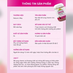 Nature’s Way Adult Vita Gummies Women’s Multivitamin – Bổ sung vitamin và khoáng chất cho phụ nữ trưởng thành