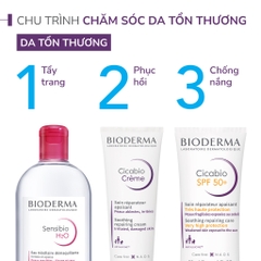 Kem dưỡng hỗ trợ phục hồi da tổn thương Bioderma Cicabio Creme tuýp 40ml