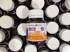 Viên nhai healthy care kids chewable zinc vitamin c bổ sung kẽm và vitamin c cho bé hộp 60 viên
