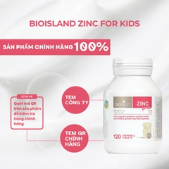 Bio Island ZinC cho bé 120 viên bổ sung kẽm cho bé