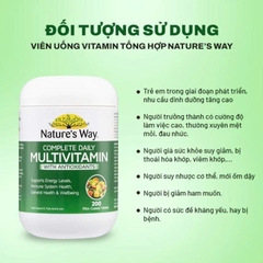 Vitamin tổng hợp Nature’s Way Complete Daily Multivitamin Úc hộp 200 viên