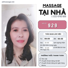 SỐ 929: MASSAGE TẠI NHÀ TPHCM