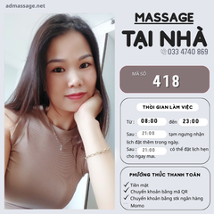 SỐ 418: MASSAGE TẠI NHÀ ĐÀ LẠT