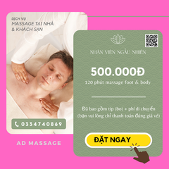MASSAGE TẬN NƠI - HOME & HOTEL MASSAGE DELIVERY SERVICE
