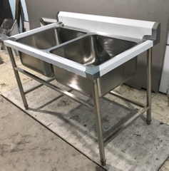 Chậu rửa công nghiệp 2 hố