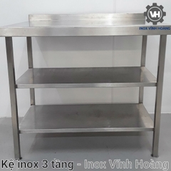 Kệ inox 3 tầng các loại