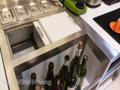 Quầy pha chế cafe inox