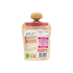 Trái Cây Nghiền Hữu Cơ Cho Bé Vị Táo, Mâm Xôi Babybio 90g (≥ 6 tháng)
