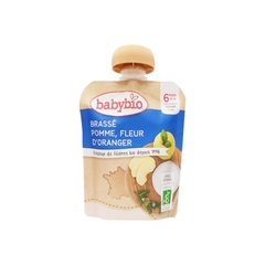 Sữa Chua Hữu Cơ Cho Bé Vị Táo, Hoa Cam Babybio 85g (≥ 6 tháng)