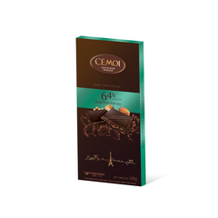 Socola Đen Hạnh Nhân 64% Cacao Dạng Thanh Cémoi 100g