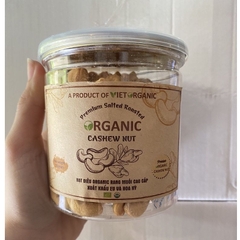 Hạt Điều Hữu Cơ Rang Muối Bóc Lụa Việt Organic 200gr