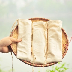 Túi Vải To Đựng 10 Ống Hút Tre