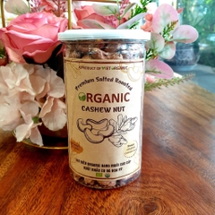Hạt Điều Hữu Cơ Rang Muối Nguyên Lụa Việt Organic 350gr