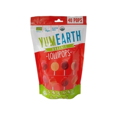 Kẹo Mút Hữu Cơ Cho Bé 8 Hương Vị Trái Cây YumEarth 40 chiếc