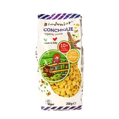 Mì Nui Ăn Dặm Hữu Cơ Cho Bé Hình Vỏ Sò Bio Junior 200g (Từ 10 tháng tuổi)