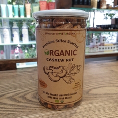 Hạt Điều Hữu Cơ Rang Muối Nguyên Lụa Việt Organic 400gr