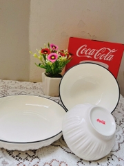 BỘ CHÉN - TO - DĨA COCACOLA XỊN (3)