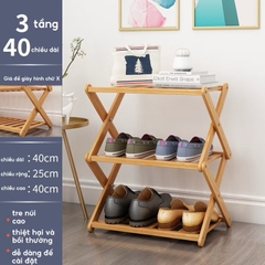 Kệ đựng dép 3 tầng chéo 70cm loại xịn
