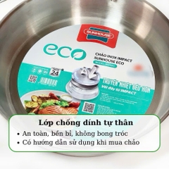CHẢO INOX SUNHOUSE ECO IN24M3 CHÍNH HÃNG (14)