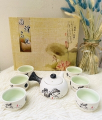 BỔ ẤM TRÀ TỬ SA 6 LY 1 ẤM (7)