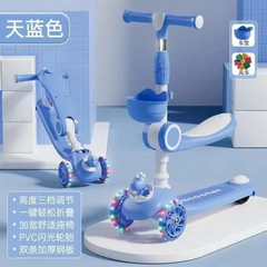 XE TRƯỢT SCOTER CÓ ĐÈN VÀ GIỎ KUTE MẪU XỊN (14)