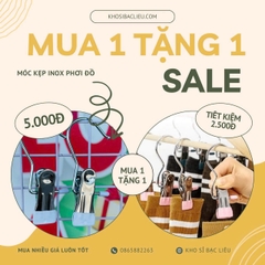 Móc Inox Treo Quần Áo Tất Vớ Mua 1 Tặng 1 (1)