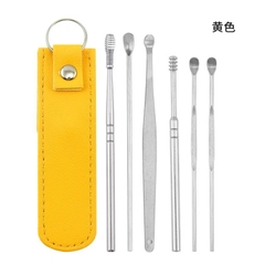 Bộ dụng cụ ráy tai 6 món Có Bao Da (2)
