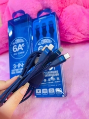 Cáp Sạc Nhanh 66W 3 Đầu C068 Chính Hãng Remax 6A (8)